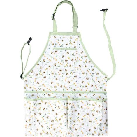 Tablier jardinage imprimé abeilles TU