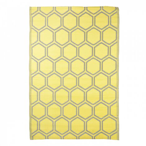 Tapis d'extérieur nid d'abeilles 182 cm