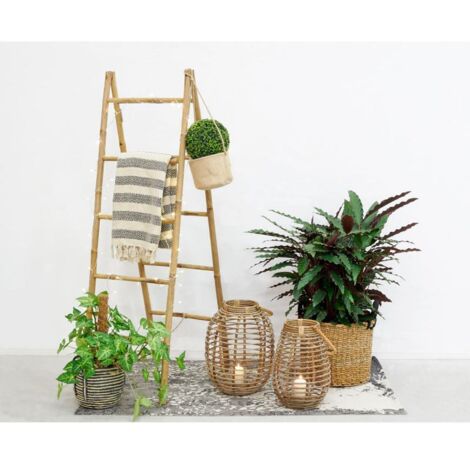 Lanterne en rotin 40 cm (1/5)
