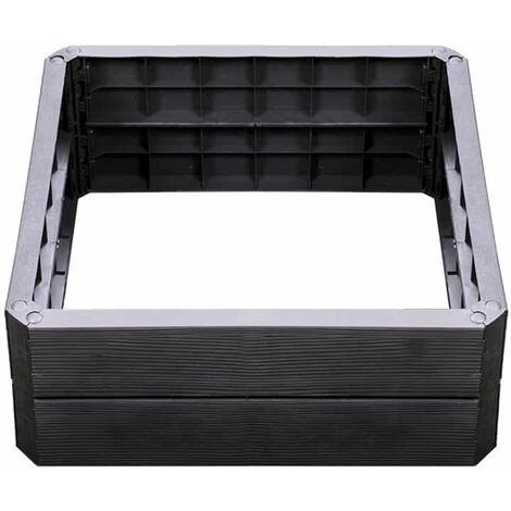 Carre potager en hauteur imitation bois 75 cm (1/2)