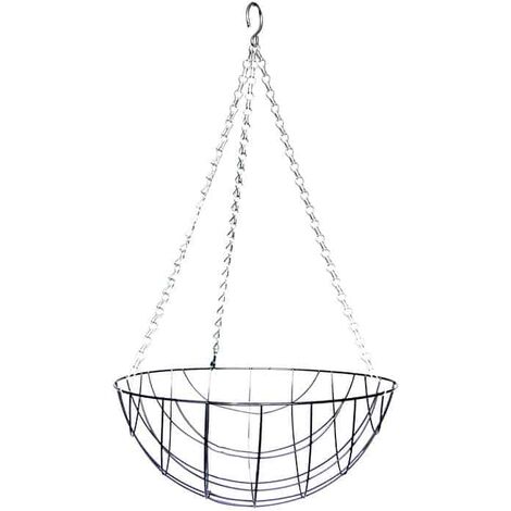 Panier suspendu Métal noir 35 cm (1/2)