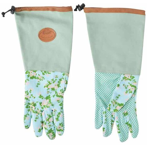 Gants de jardinage en cuir, gants professionnels allongés pour femmes