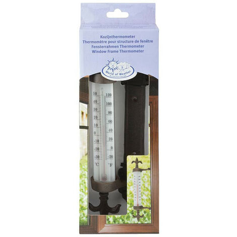 Thermomètre fenêtre en Fonte 30cm