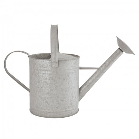 Ac-Deco – Arrosoir en zinc patiné 8,75 L – Buse amovible pour jet concentré ou pluie – Dimensions 55,5 x 24 x 30,5 cm – Pour arrosage efficace (1/5)