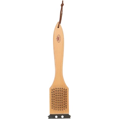 Brosse nettoyage barbecue 3 en 1 en bois et Inox - Beige - L 31 cm - Livraison gratuite (1/5)