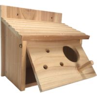 Mangeoire en bois avec façade ouvrable
