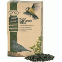 Esschert Design – Graines de tournesols noires pour oiseaux – Riches en nutriments – Pour période de froid – Attire les oiseaux sauvages