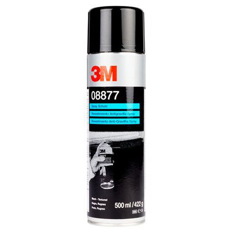 Spray ANTIGRAVILLA protector de bajos de vehiculos negro, 500ml