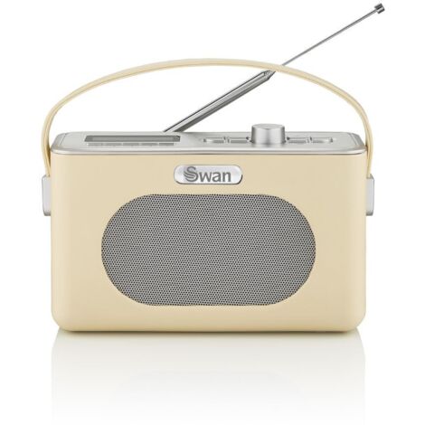 Swan Graues Retro-Radio, 3 W Ausgangsleistung, 24 Stunden