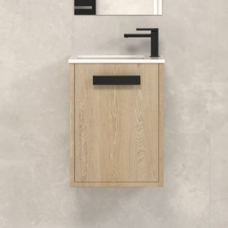 Meuble lave-mains 40x22cm - nebraska (chêne clair) - COSMOS