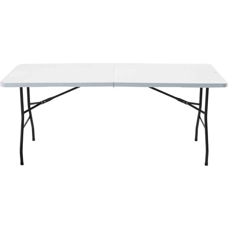 Banqueta plegable 180 x 28 cm Blanco