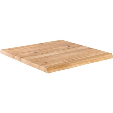 Tablero con bordes irregulares (70 x 70 cm) en roble- 71 x 70 x 2 cm