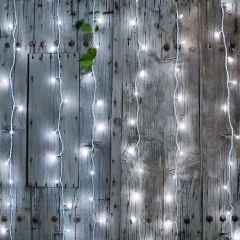 Guirlande lumineuse Solaire 10 m Blanc froid 100 LED - Décoration lumineuse  - Eminza