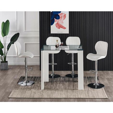 High gloss bar table deals and stools