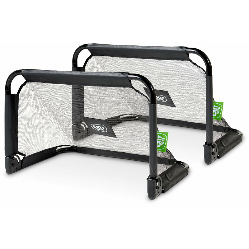 COSTWAY Filet De Rebond De Football 372,5x182,5cm, Equipement De Football Avec Filet Toutes Saisons Sac De Transport 6 Piquets De Sol Noir 93051454