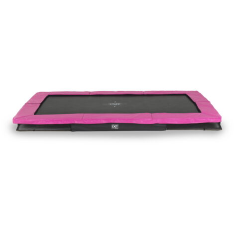 Trampoline enterré EXIT Silhouette sports 214x305cm - rose (1/4)