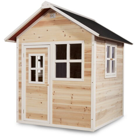 Maisonnette en bois pour enfants Loft 100 Naturel - Exit Toys