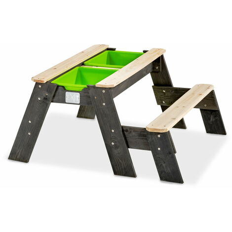 Table d'activités sable et eau, et de pique-nique (1 banc) EXIT Aksent