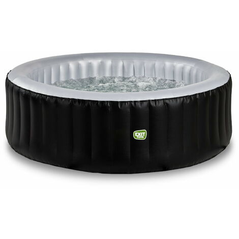 Spa gonflable EXIT Silver Classic 4 personnes – Ø204 x 65 cm – 140 jets d'air – Pompe filtrante incluse – Bâche de protection isolante – Errebi Group (1/5)