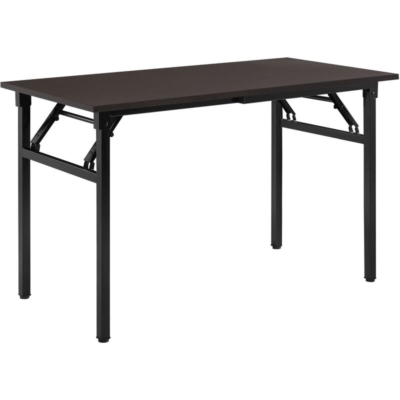 Table Pliante de Salle à Manger 120 x 60 cm à Hauteur Réglable pour 4  Personnes Hêtre Noir [neu.haus]