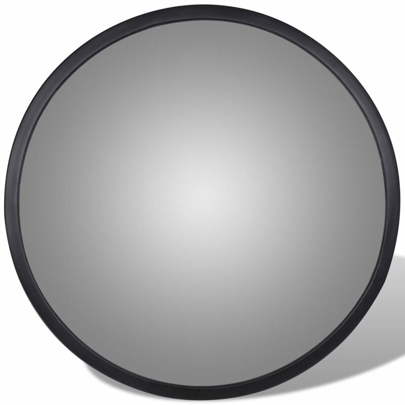 Ulisem Miroir Convexe d'Extérieur en Plastique Noir de 31 cm, Pour Sortie  de Garage.