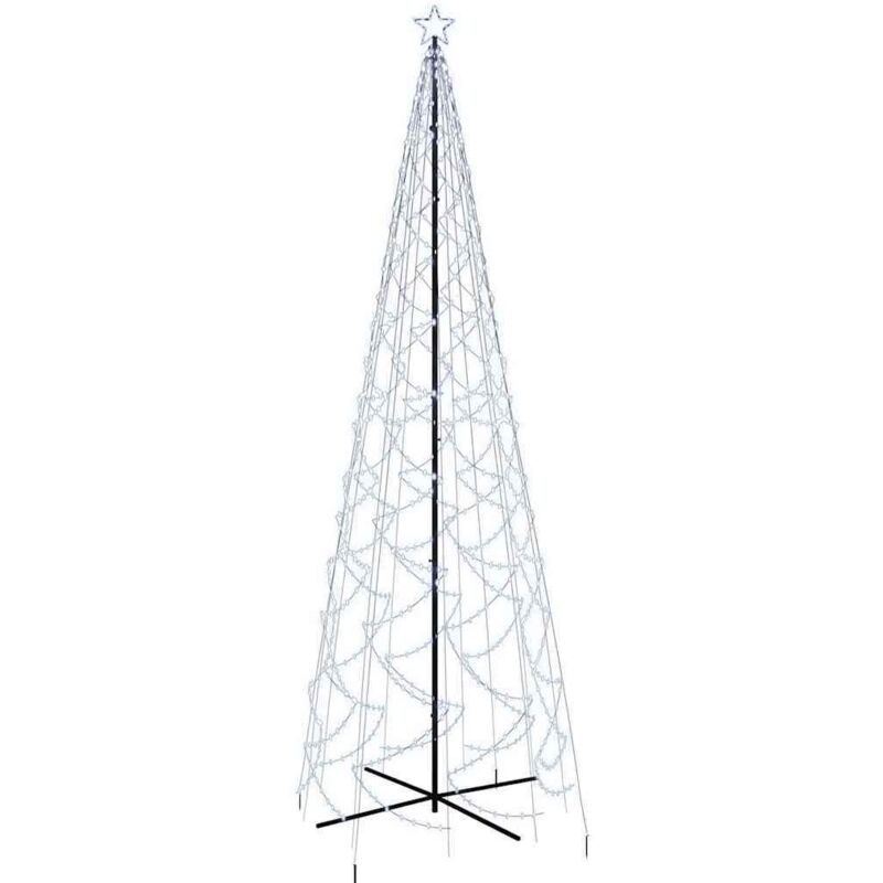 Arbre de Noël cône 1400 LED Blanc froid 160x500 cm 2