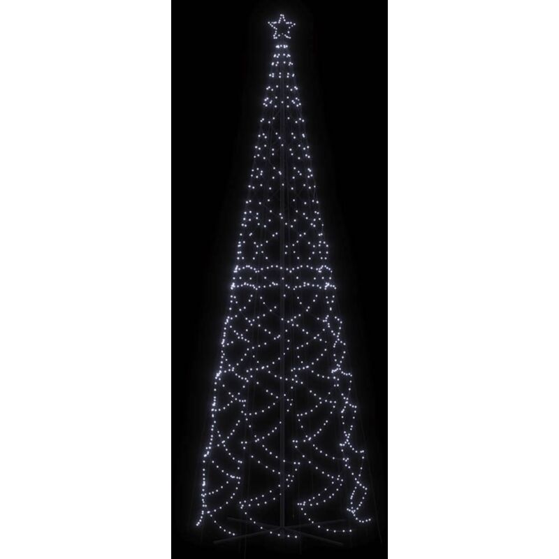 Arbre de Noël cône 1400 LED Blanc froid 160x500 cm 4