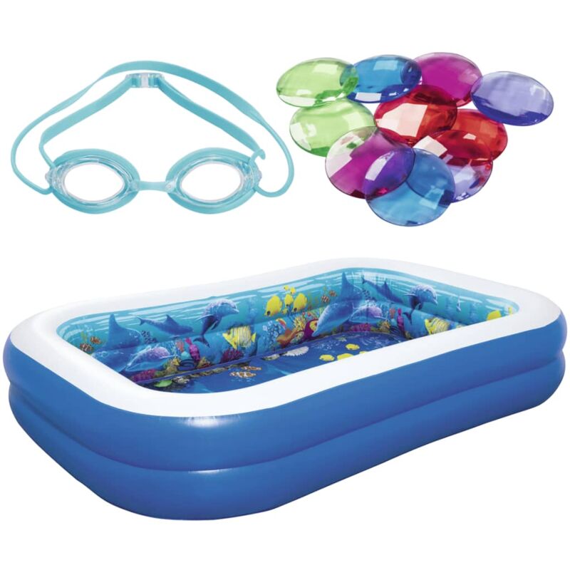 Piscine gonflable Otto Family 262x157x47cm 544LT 2 anneaux pour l'extérieur  Bestway