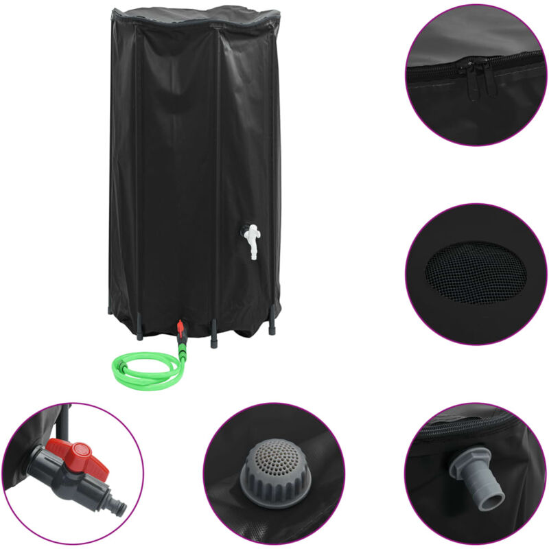 Lot De 4 Barils Polyéthylène 30L Ouverture Totale Bleu - Fûts Réservoir Alimentaire Avec Couvercle
