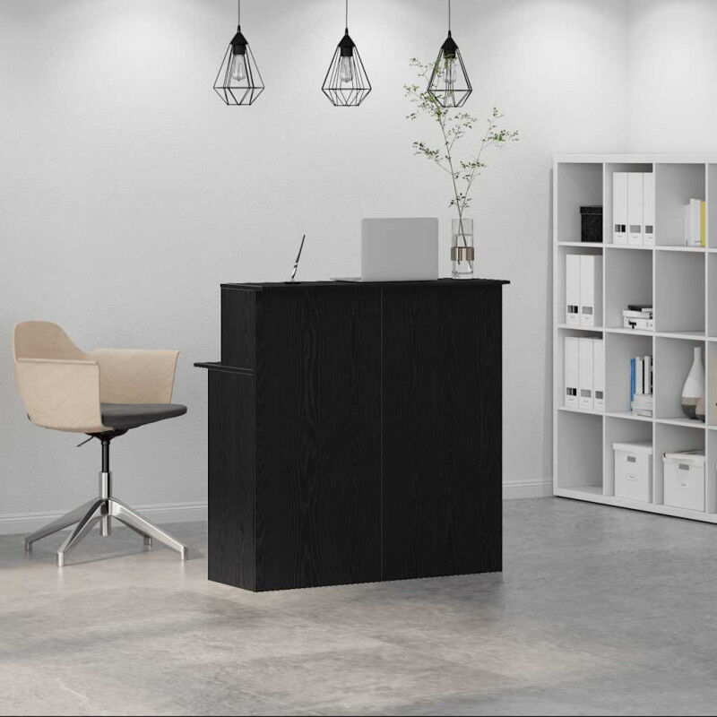 Bureau de réception vieux bois 200x50x103,5cm bois d'ingénierie | Leroy
