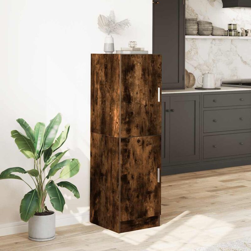 Armoire De Cuisine Chêne Sonoma VidaXL - 38x41.5x131.5cm - Bois Ingénierie - Portes Réversibles - 60kg De Charge - 9