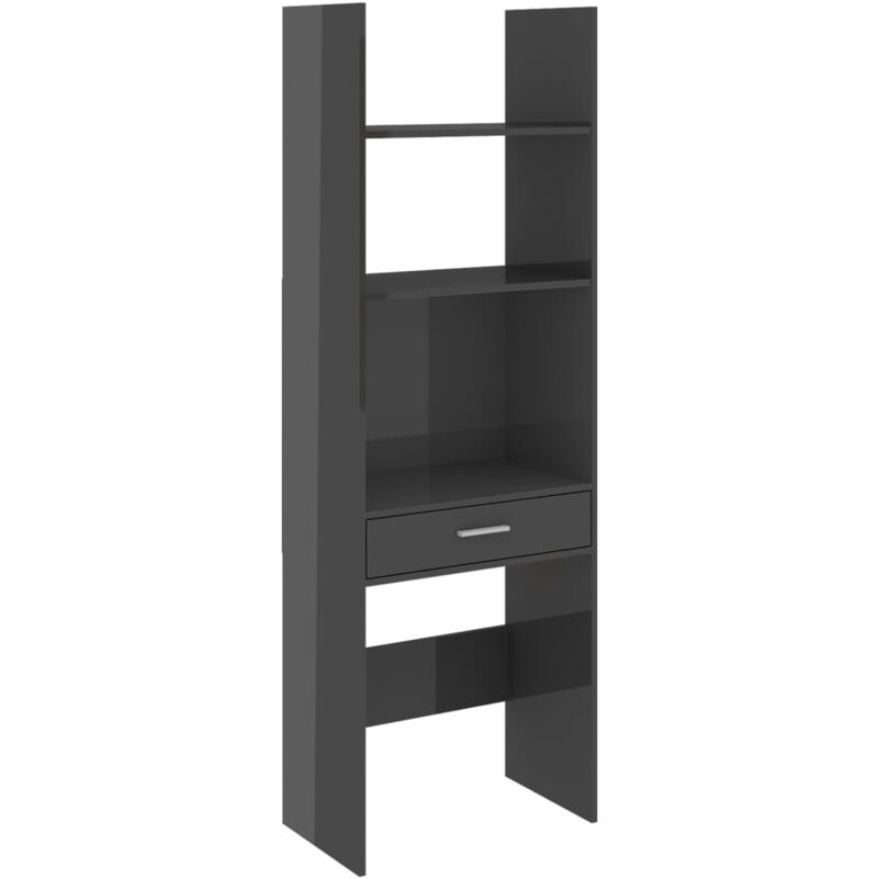 Vasagle étagère 6 niveaux, bibliothèque, meuble de rangement, pour bureau,  salon, chambre, 30 x 40 x 187,5 cm, style industriel, noisette foncé et  noir - Conforama