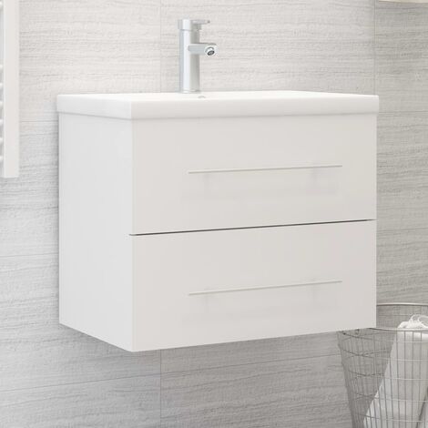 vidaXL Sink Cabinet White 60x38,5x48 cm Engineered Wood