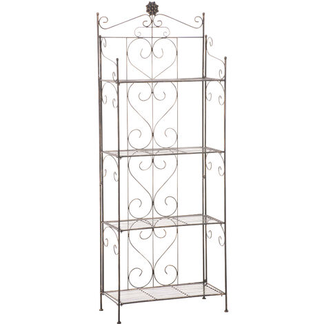 Etagère de rangement pliable Lenja avec 4 niveaux Bronze