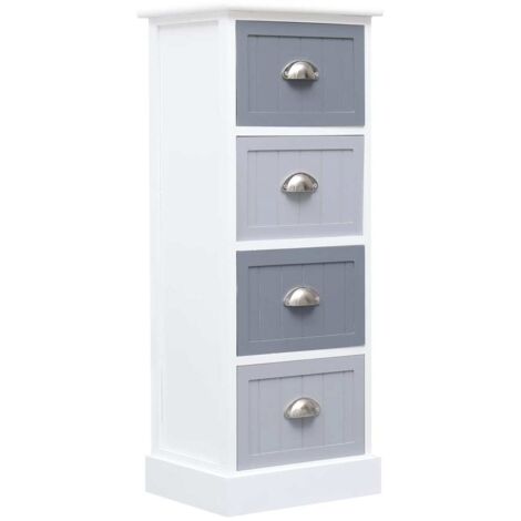 Armoire latérale 35x30x90 cm Bois de Paulownia