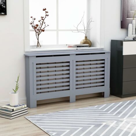Cache-radiateur anthracite 152x19x81,5 cm MDF vidaXL