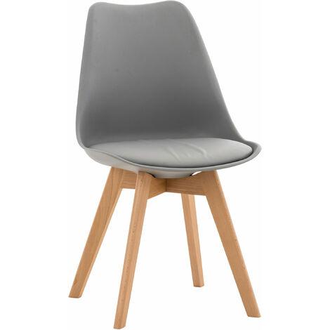 Chaise de salle à manger / cuisine Linares Gris Plastique (1/7)