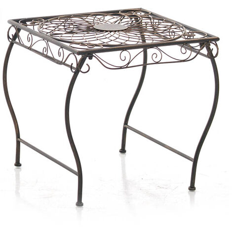 Table robuste des éléments décoratifs élégants extérieurs en fer diverses couleurs colore : Bronze