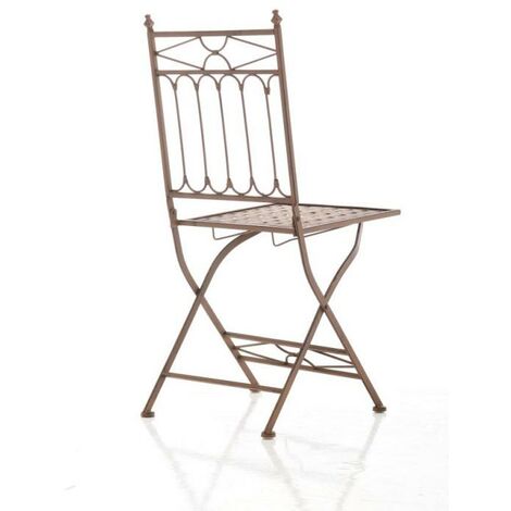 Chaise de Jardin pliable Asina Marron antique