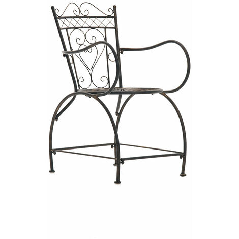 Chaise de jardin robuste avec design arrondi dans différentes couleurs colore : Bronze (1/5)