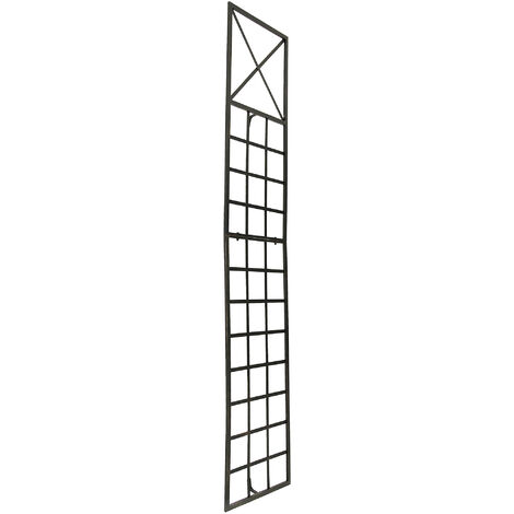 CLP – Treillis Trigo 200 x 40 cm en bronze – Design rustique avec ornements – Pour murs extérieurs et séparation décorative – Stabilité renforcée (1/10)