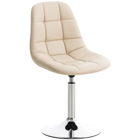 Chaise lounge Emil en similicuir Crème (1/5)