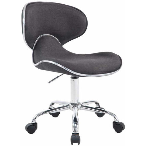Tabouret de travail Las Vegas V2 en tissu Gris foncé