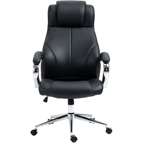 Chaise de bureau exclusive avec une apparence moderne en cuir réel en différentes couleurs colore : NOIR