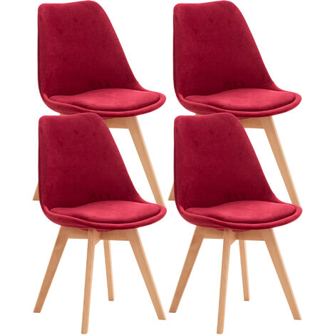 4er Set Stuhl Linares Samt