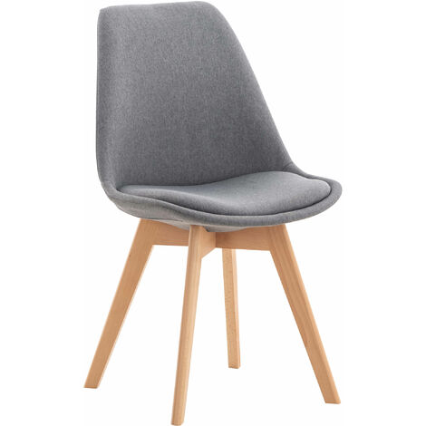 CLP – Chaise enfant en polypropylène et tissu – Design scandinave – Confort optimal pour repas et études – Pieds en bois de hêtre (1/6)