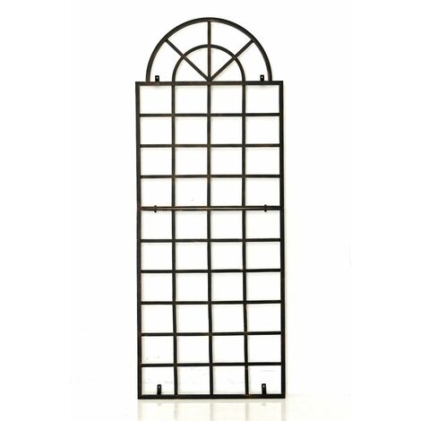 CLP – Treillis en fer extérieur 180cm pour plantes grimpantes – Finition patine ancienne – Supporte le poids des plantes en floraison