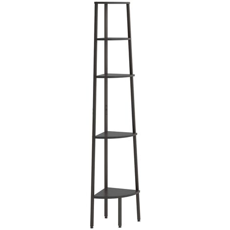 Étagère d'angle à 5 niveaux 45x31x180 cm conception élégante diverses couleurs couleur : Noir