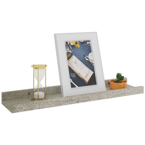 Étagères murales 4 pcs Gris béton 40x9x3 cm