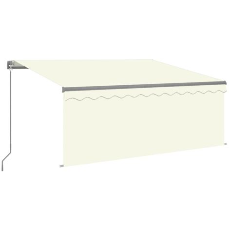 vidaXL Manual Retractable Awning with Blind 3x2.5m Cream (1/5)